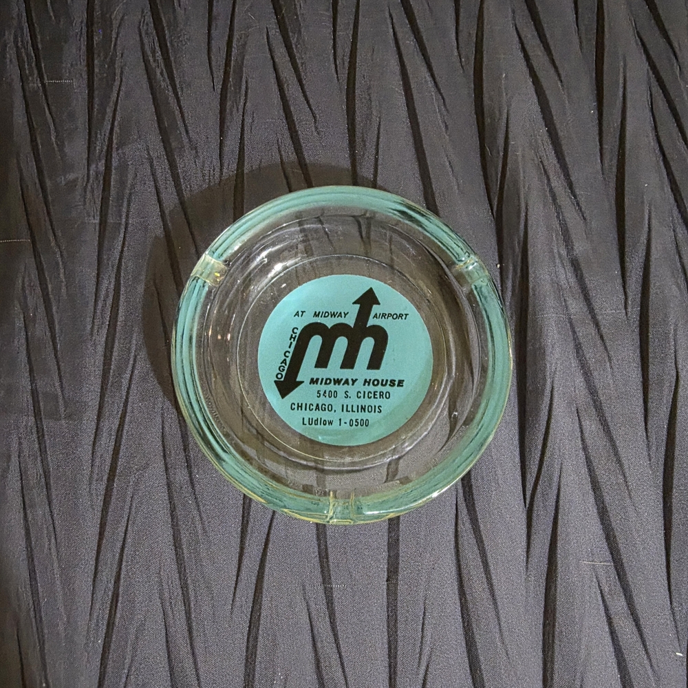 Midway House At Chicago Midway Airport Ashtray